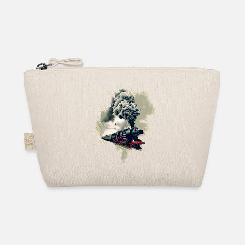 Alte Dampflok Bio-Täschchen