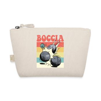 Bocciaspieler Bekleidung mit Boccia Kugeln Boccia - Bio-Täschchen - Natur - Vorne