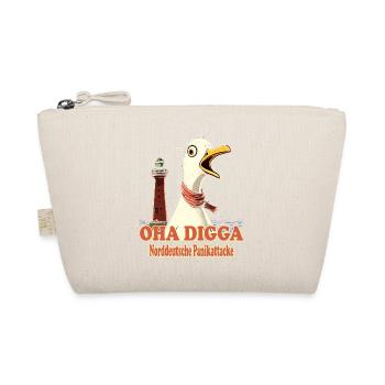 OHA Norddeutsche Panikattacke Friesisch Nordsee - Bio-Täschchen - Natur - Vorne