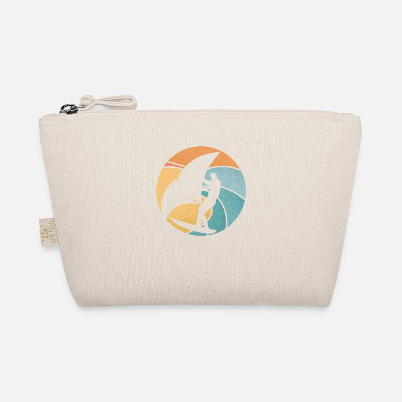 White wingsurfing on a wave Organic Pouch