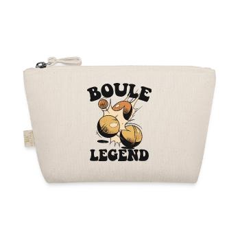 Boulespieler Boulekugel für Bouler Petanque Boule - Bio-Täschchen - Natur - Vorne