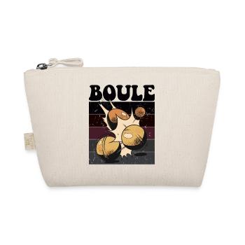 Boulespieler Boulekugel für Bouler Petanque Boule - Bio-Täschchen - Natur - Vorne