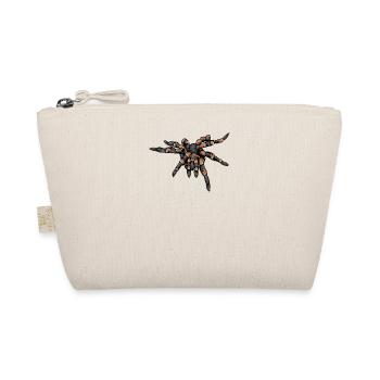 Vogelspinne I Tarantula Terrarium Motiv für - Bio-Täschchen - Natur - Vorne