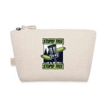 Stupid Tree Frisbee Golf Korb Scheibe Disc Golfer - Bio-Täschchen - Natur - Vorne