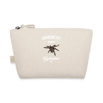 Vogelspinne I Tarantula Terrarium Motiv für - Bio-Täschchen - Natur - Vorne