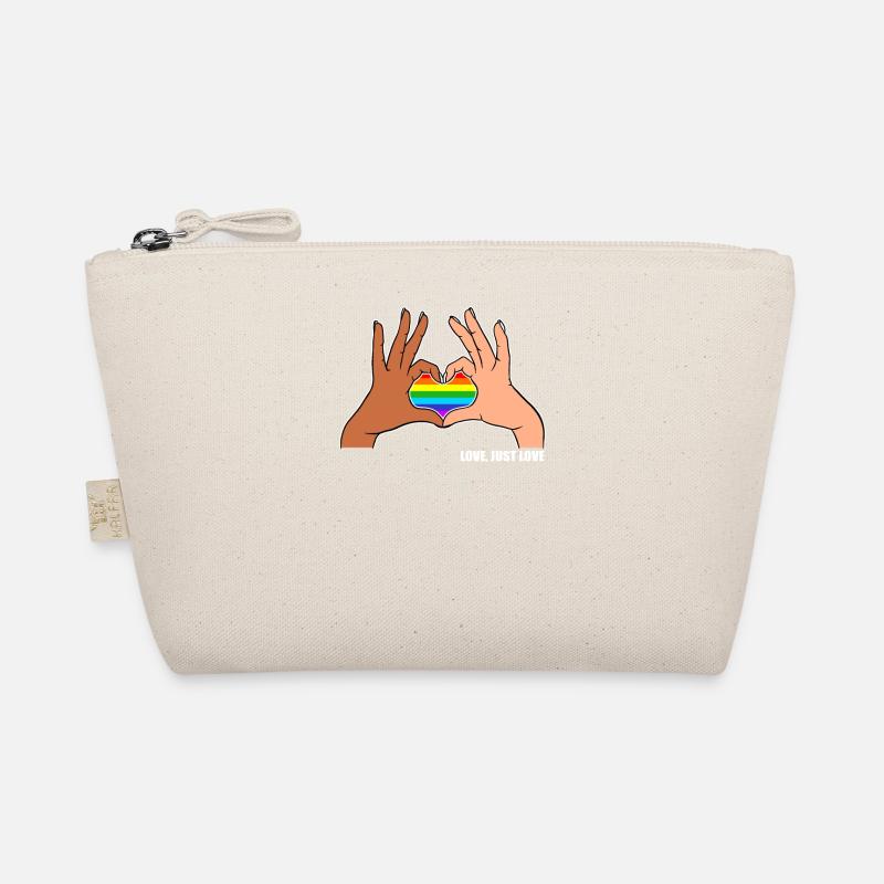 CSD LGBT Mains Shape Rainbow Heart Pride Love Trousse biologique