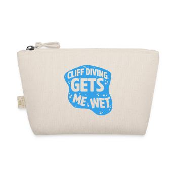 Cliff Diving Gets Me Wet Cliff Diver Base Jumping - Organic Pouch - nature - Front