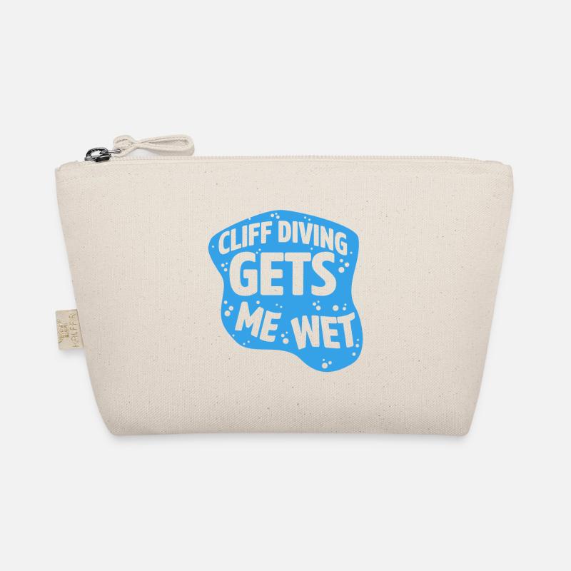 Cliff Diving Gets Me Wet Cliff Diver Base Jumping Organic Pouch