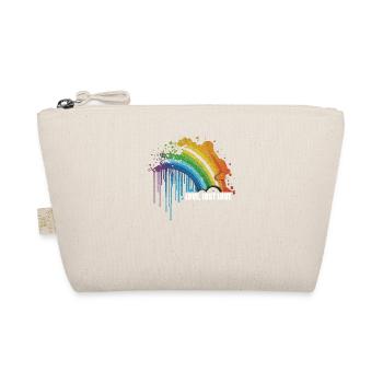 CSD LGBT Rainbow LGBTQ Heart Pride Love - Organic Pouch - nature - Front
