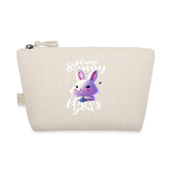 mignon lapin de Pâques vous aime - Trousse biologique - nature - Devant