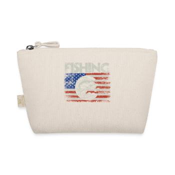 Pêche drapeau américain Vintage USA Bass Fish - Trousse biologique - nature - Devant