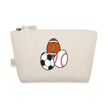 American Football Fußball Sport Baseball - Organic Pouch - nature - Front