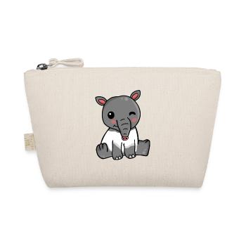 Süßes Tapir Geschenk Mädchen Zoo Tapir - Bio-Täschchen - Natur - Vorne
