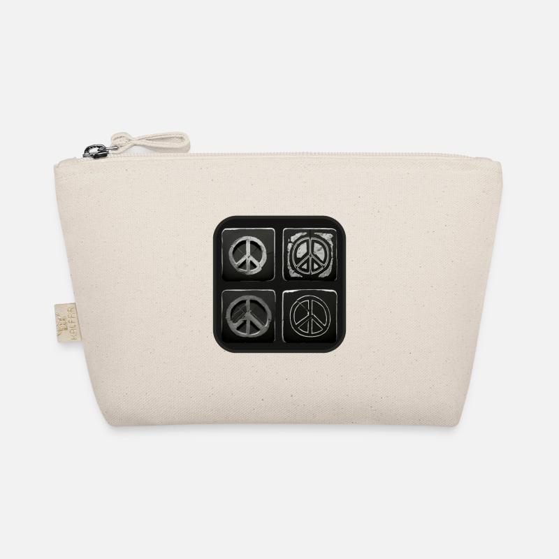 Peace Symbol Square Organic Pouch