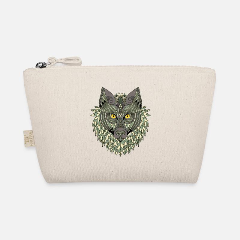 Wolf Forest Wildlife Geometric Todem Wilderness Dog Organic Pouch
