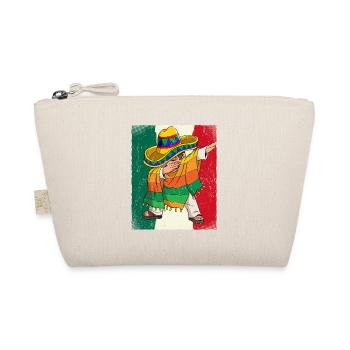 Dabbing Mexican Woman Cinco De Mayo - Organic Pouch - nature - Front