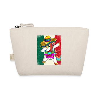 Dabbing Mexican Unicorn Cinco De Mayo - Organic Pouch - nature - Front