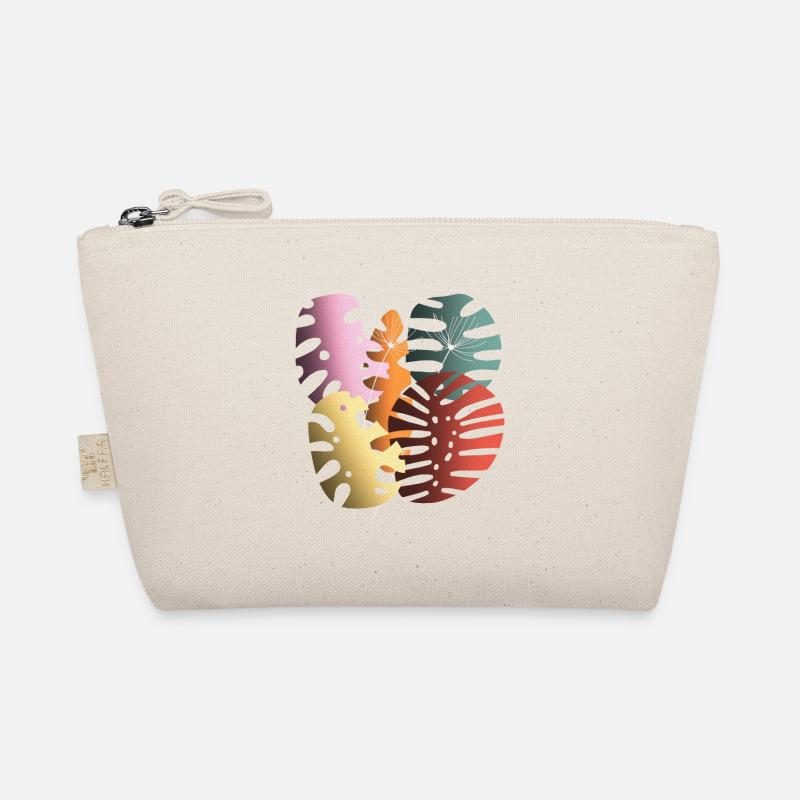 Monstera-Blätter Boho-Design Boho-Monstera - Bio-Täschchen - Natur
