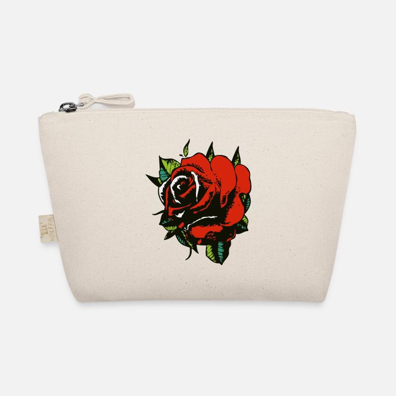 pink flower leaf 20032 A Organic Pouch