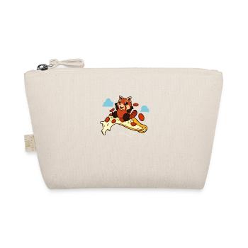 Pizza lover - Red panda flies on pizza - Organic Pouch - nature - Front