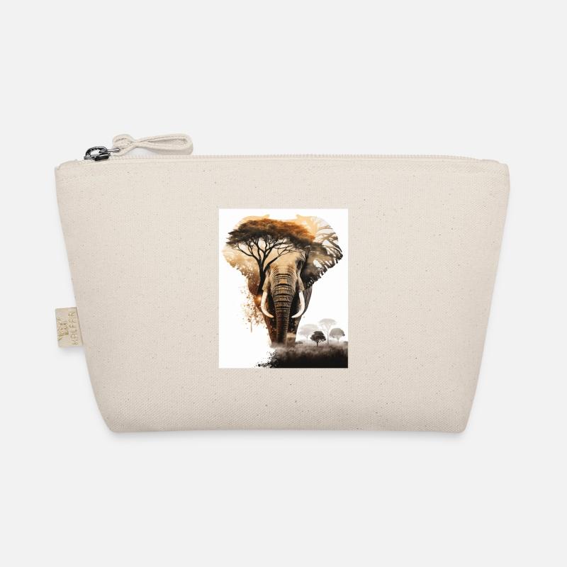 Double exposition éléphant et savane Trousse biologique