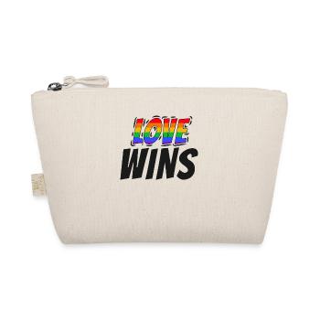Proud LGBTQ. Love wins - Organic Pouch - nature - Front