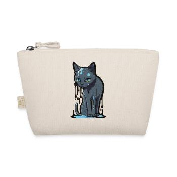 Farbe-Schmelzende Katze - Bio-Täschchen - Natur - Vorne