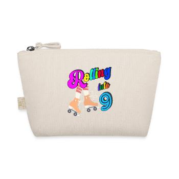 Rolling Into 9 years Lets Roll I'm Turning 9 Years - Organic Pouch - nature - Front