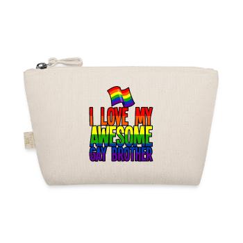 I Love My Awesome Gay Brother 4 - Organic Pouch - nature - Front