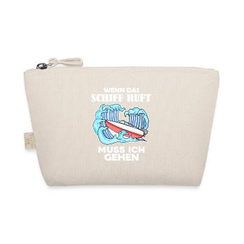 Boote Motorboot Kapitän Boot Seefahrt Geschenk - Bio-Täschchen - Natur - Vorne