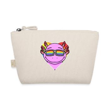 Arc-en-ciel - Axolotl avec lunettes et coeur - Trousse biologique - nature - Devant