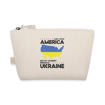 Born Ukrainian Ukraine American USA Citizenship - Organic Pouch - nature - Front