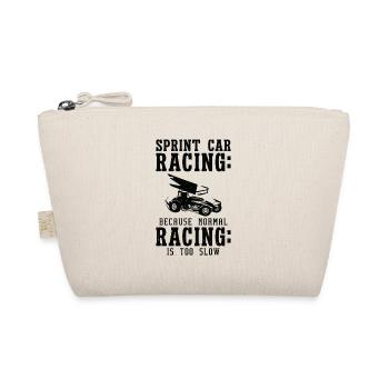 Sprint Car Dirt Track Racing - Organic Pouch - nature - Front