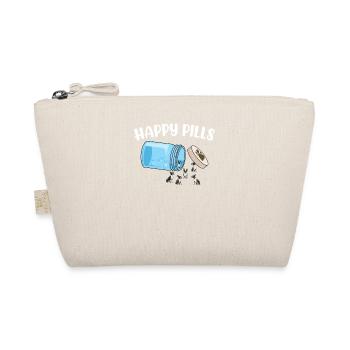 Happy Pills Boston Terrier Funny Dog Lover Humor - Organic Pouch - nature - Front