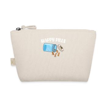Happy Pills Golden Retriever Drôle d’amoureux des chiens Humour - Trousse biologique - nature - Devant