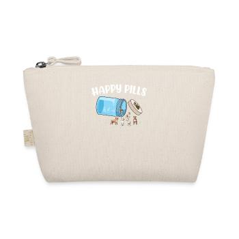 Happy Pills Pitbull Funny Dog Lover Humor Cool Pet - Organic Pouch - nature - Front