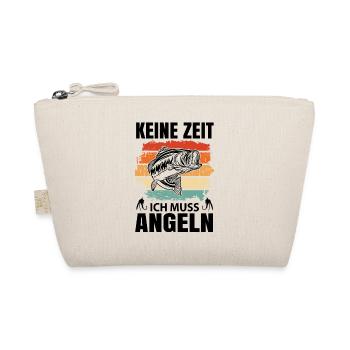 Angler Zubehör Fischen Sportfischen Angel Geschenk - Bio-Täschchen - Natur - Vorne