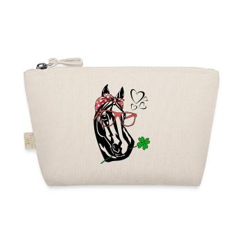 Horse with glasses - Organic Pouch - nature - Front