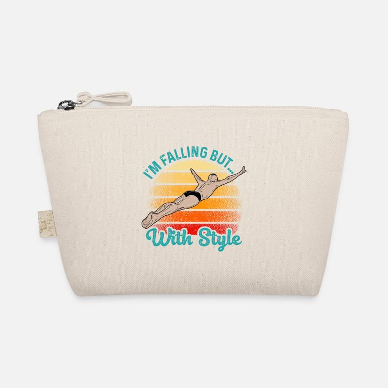 I'm Falling But With Style Cliff Jumping Cliff Div Organic Pouch