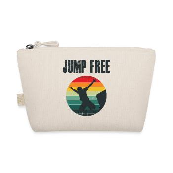 Retro Graphic Cliff Diver Cliff Diving Tombstoning - Organic Pouch - nature - Front