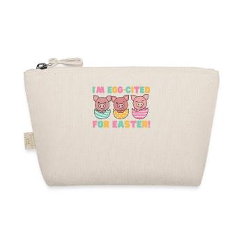 sweet pigs at Easter with Easter eggs pork - Organic Pouch - nature - Front