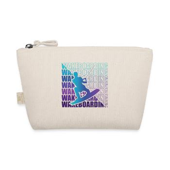Wakeboard Wakeboarder Wakeboarding Freestyle DNA - Bio-Täschchen - Natur - Vorne