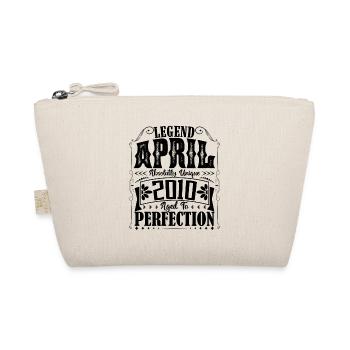 April 2010. Birthday April 2010. Gift 2010. - Organic Pouch - nature - Front