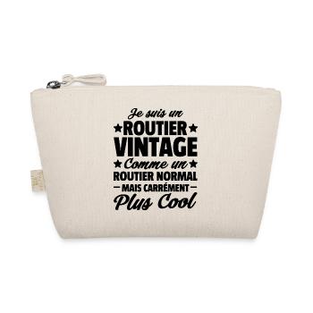 Je suis un routier vintage / humour routier - Trousse biologique - nature - Devant
