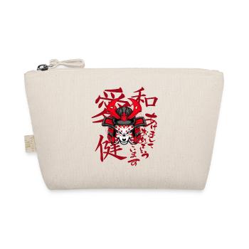 Kitsun Vaporwave Japanese Kami Vaporwave Kitsune - Organic Pouch - nature - Front