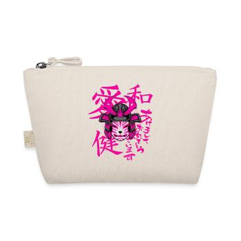 Kitsun Vaporwave Japanese Kami Vaporwave Kitsune - Organic Pouch - nature - Front