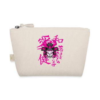 Kitsun Vaporwave Japanese Kami Vaporwave Kitsune - Organic Pouch - nature - Front