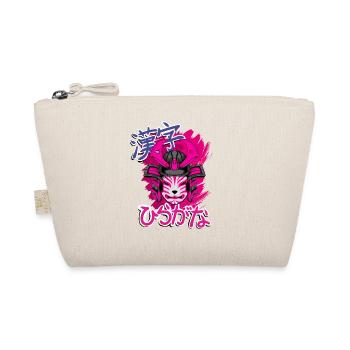 Kitsun Vaporwave Japanese Kami Vaporwave Kitsune - Organic Pouch - nature - Front
