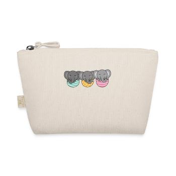 éléphants mignons pour Pâques avec des œufs de Pâques éléphant - Trousse biologique - nature - Devant