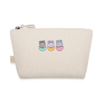 hippopotames doux pour Pâques avec œufs de Pâques hippopotame - Trousse biologique - nature - Devant